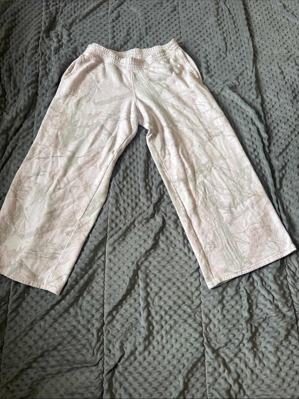 Hollister light pink camo boot Cut Pants